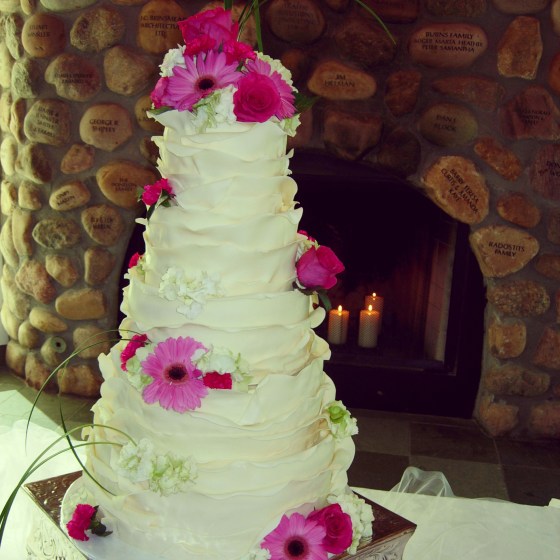Alexis and Ryan's beautiful wedding cake!