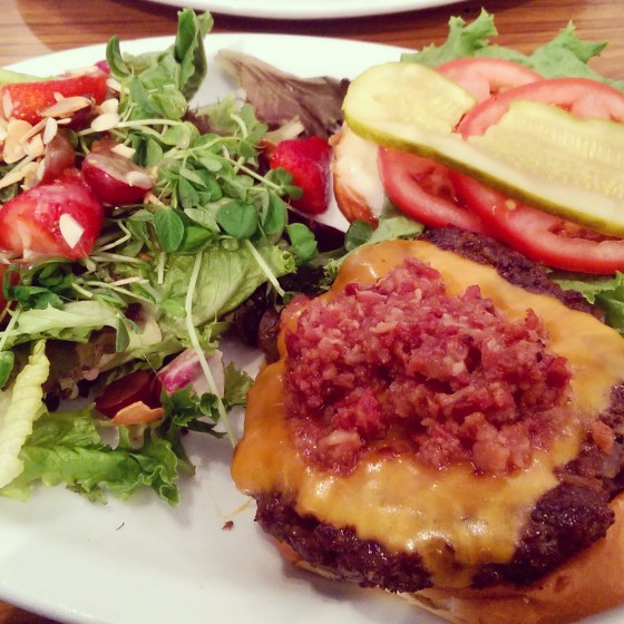 My PB & J burger - it was awesome!