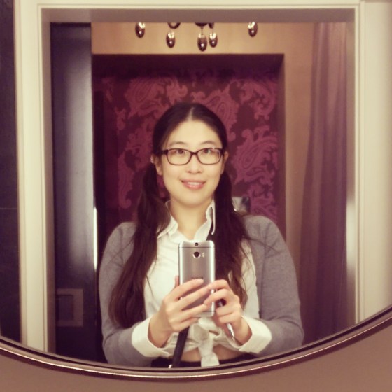 Me in my "...Baby One More Time" school girl Halloween costume.