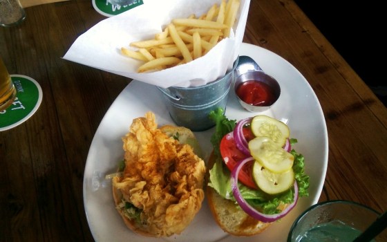 The crispy chicken sandwich.