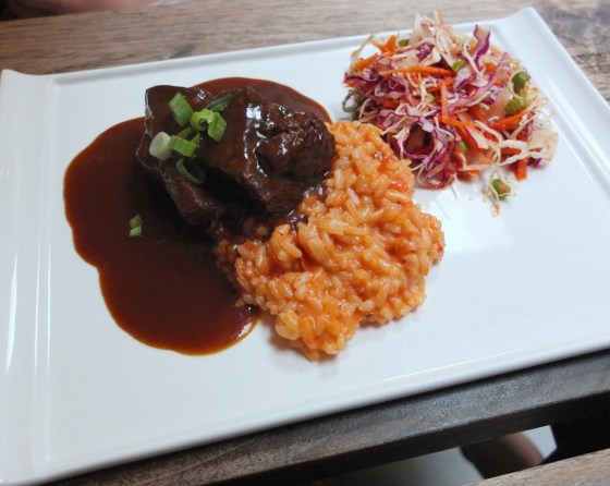 My friend's boneless beef short rib dish.